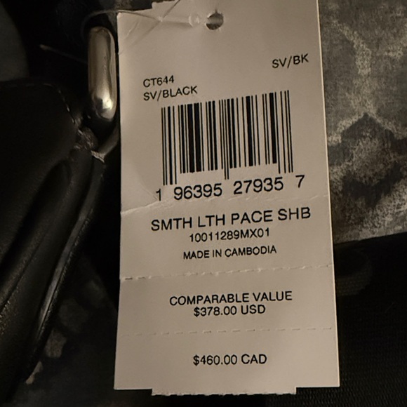 Auth COACH Black Calf Leather Pace Crossbody Purse NWT $378 - Picture 7 of 7